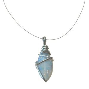 Gorgeous handmade necklace with unique pendant. Statement. Mystic